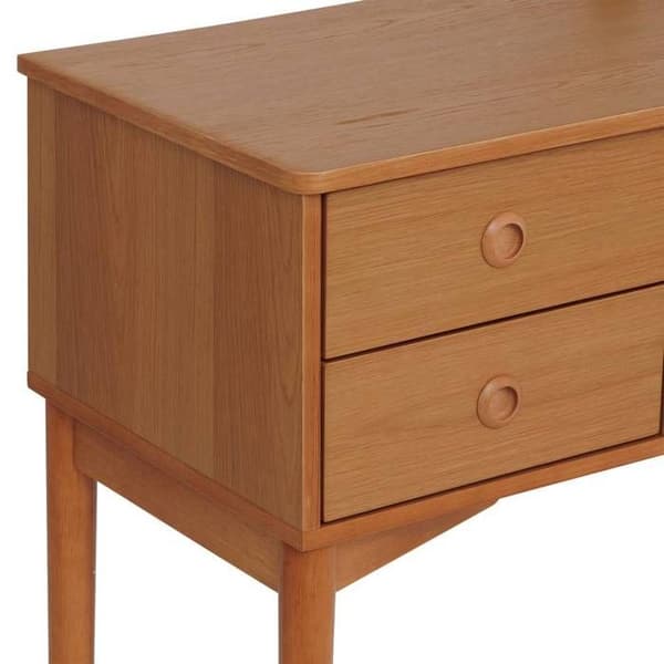 Coiffeuse 2 lådor "Charlie" L110cm brun - Atmosphera inredningsskapare - Brun