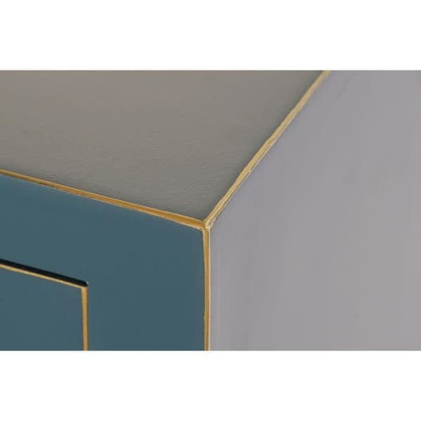 blå gran konsol trä mdf (63 x 26 x 83 cm)