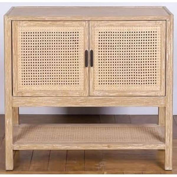 Låg skänk - HOME ESPRIT - Flerfärgad - Massivt trä - 90 x 40 x 75 cm - Vardagsrumsmöbler