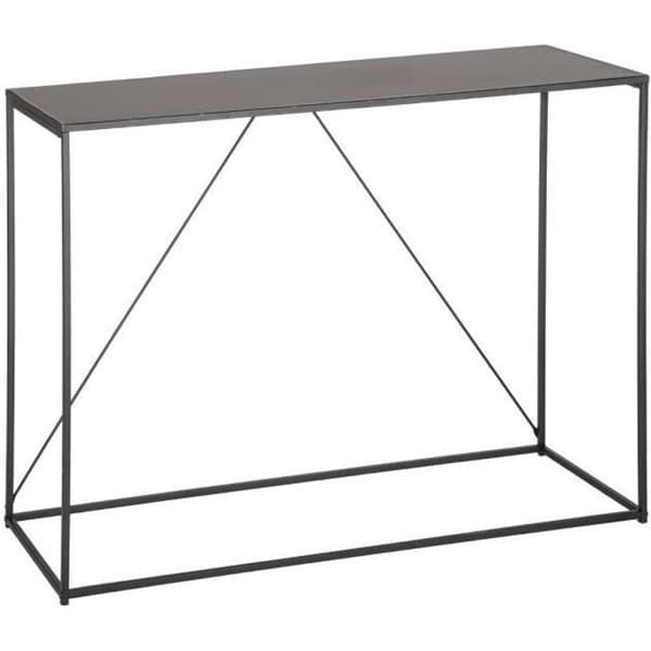 Konsol i metall - ATMOSPHERA - GOTA - Stort bord - Djup svart - Dimensioner L. 120 x b. 40 x H. 85cm