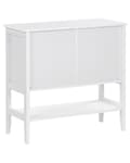 Miniatyrbilde 6 av 8: Skjenk Hvit 2-dørs Skap Oppbevaring Meditarrean Minimalistisk Stil