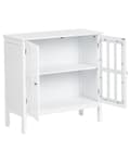 Miniatyrbilde 4 av 8: Skjenk Hvit 2-dørs Skap Oppbevaring Meditarrean Stil Minimalistisk Design