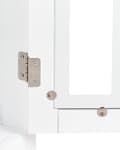 Miniatyrbilde 7 av 8: Skjenk Hvit 2-dørs Skap Oppbevaring Meditarrean Stil Minimalistisk Design