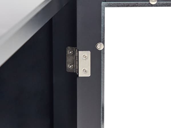 Skjenk Svart MDF med Glassfronter Hyller Vinhylle Tradisjonell Stil Skjenk Gang