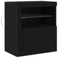 Pikkukuva 4 / 11: vidaXL Kattovalaisin LED-valoilla Musta Tammi 60,5x37x67 cm