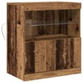 Pikkukuva 4 / 11: vidaXL Sivukaluste LED-valoilla Vanhasta Puusta 60x37x67 cm