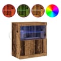 Pikkukuva 5 / 11: vidaXL Sivukaluste LED-valoilla Vanhasta Puusta 60x37x67 cm