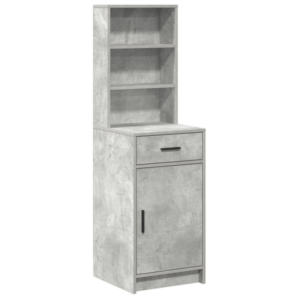 vidaXL Beton grå MDF Standard Moderne sideboard Rektangulær Nutidig