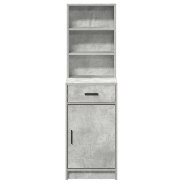 vidaXL Beton grå MDF Standard Moderne sideboard Rektangulær Nutidig