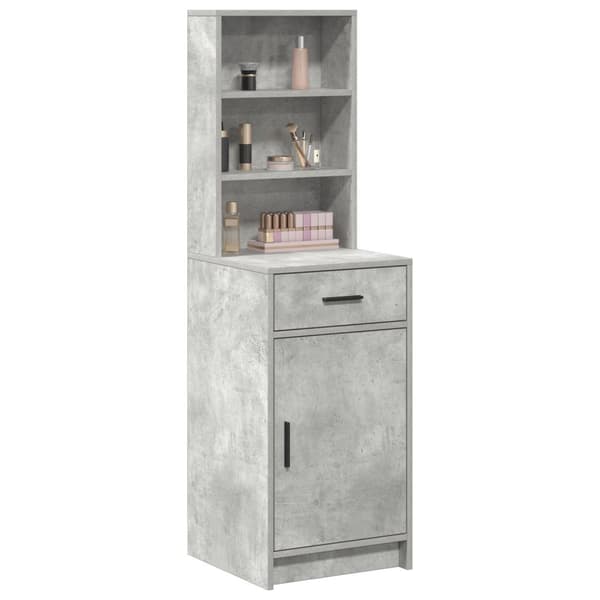 vidaXL Beton grå MDF Standard Moderne sideboard Rektangulær Nutidig