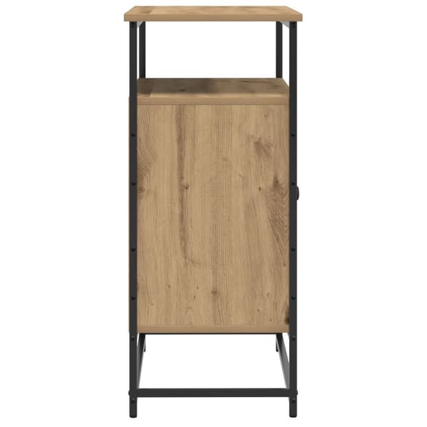 vidaXL Sivupöytä Artisan Tammi 69x35x80 cm Tekninen Puu ja Teräs