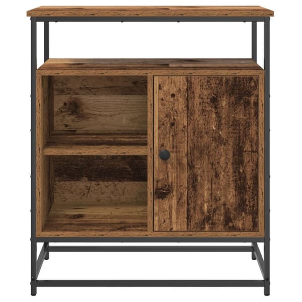 vidaXL Skjenk Gammelt Tre 69x35x80 cm Konstruert Tre og Stål