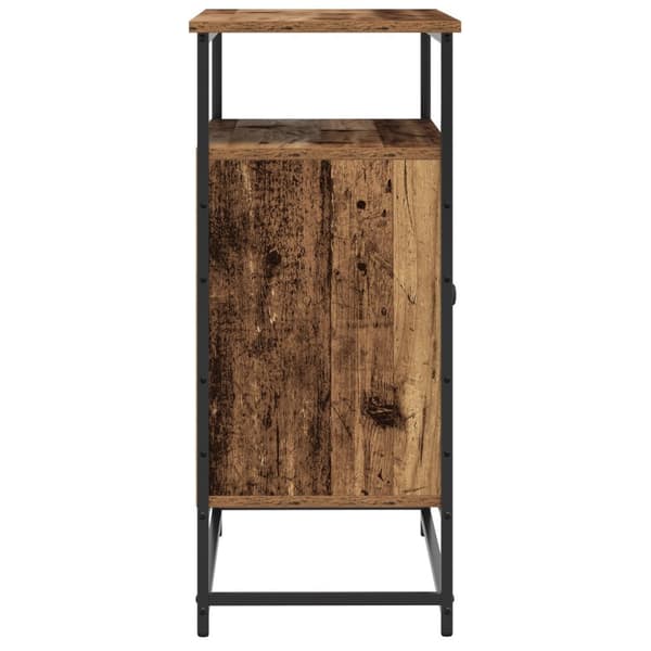 vidaXL Skjenk Gammelt Tre 69x35x80 cm Konstruert Tre og Stål