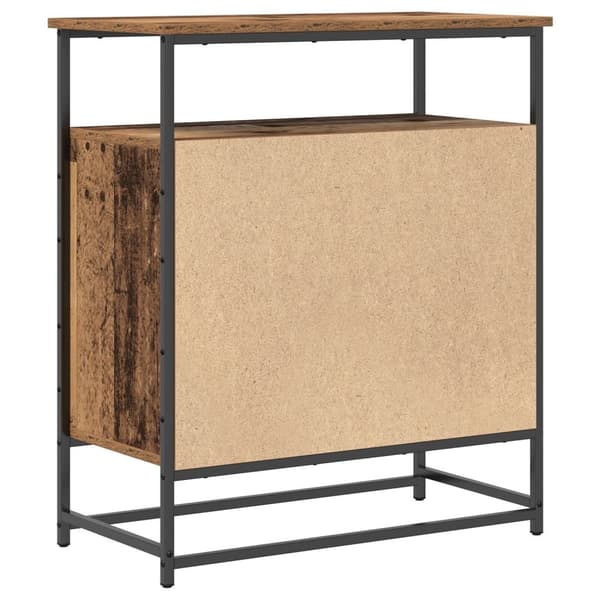 vidaXL Skjenk Gammelt Tre 69x35x80 cm Konstruert Tre og Stål