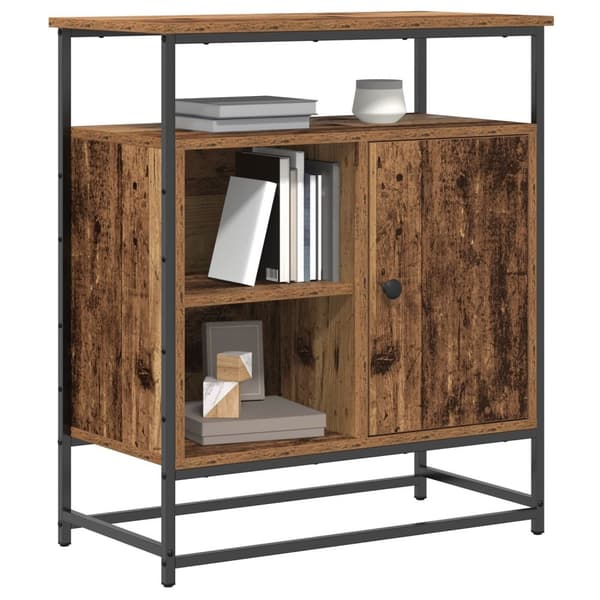 vidaXL Sideboard Gammelt træ MDF og metal Medium Opbevaring