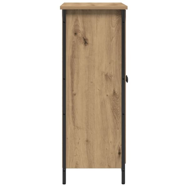 vidaXL Sideboard Artisan Egetræ Spånplade og metal Medium
