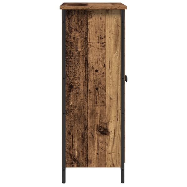 vidaXL Sideboard Gammel Tre 70x30x80 cm Støpt tre og Stål