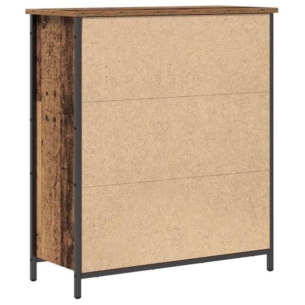 vidaXL Sideboard Gammel Tre 70x30x80 cm Støpt tre og Stål