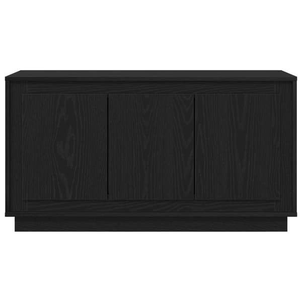 vidaXL Skab Sort egetræ MDF Stor Buffet skab Rektangulær Moderne