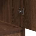 Miniatyrbilde 11 av 11: vidaXL Sideboard Brun Eik 40x41x75 cm Ingeniørtre