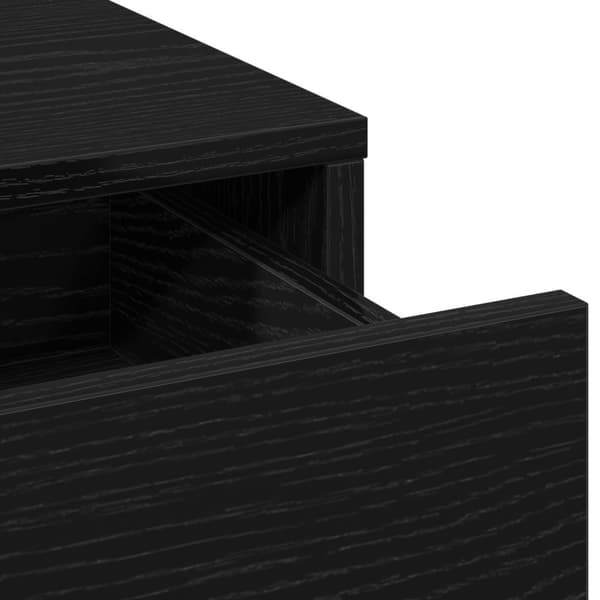 vidaXL Sort egetræ Konstrueret træ med sort egetræ finish Medium