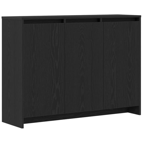 vidaXL Sideboard Svart ek Konstruerat trä Medium Förvaring