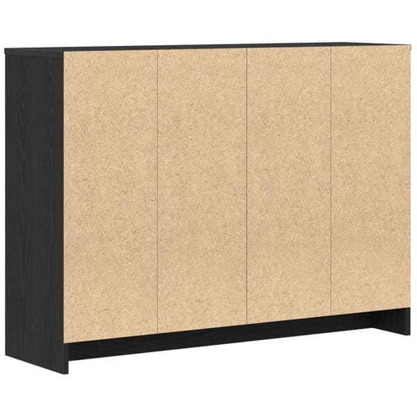 vidaXL Sideboard Svart ek Konstruerat trä Medium Förvaring