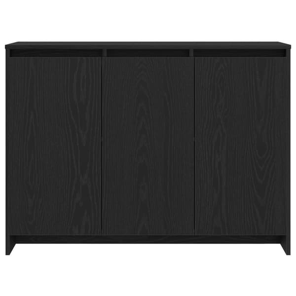vidaXL Sideboard Svart ek Konstruerat trä Medium Förvaring