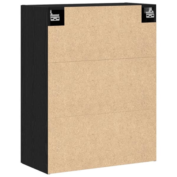 vidaXL Vegghengtskap Svart Eik 69,5x34x90 cm Laget av Tre
