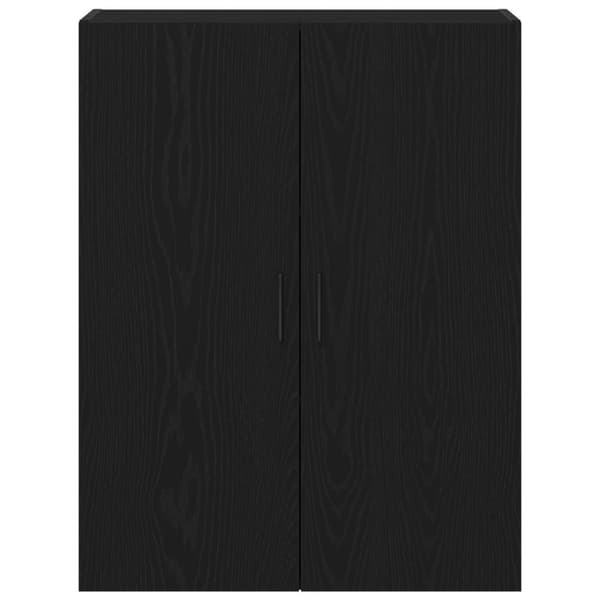 vidaXL Vegghengtskap Svart Eik 69,5x34x90 cm Laget av Tre