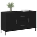 Miniatyrbillede 3 af 11: vidaXL Sideboard Sort egetræ Træ Medium Sort egetræ sideboard