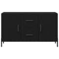 Miniatyrbillede 8 af 11: vidaXL Sideboard Sort egetræ Træ Medium Sort egetræ sideboard