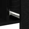 Miniatyrbillede 11 af 11: vidaXL Sideboard Sort egetræ Træ Medium Sort egetræ sideboard