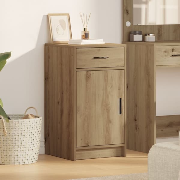 vidaXL Sideboard Artisan Eik 40x41x75 cm Konstruert tre