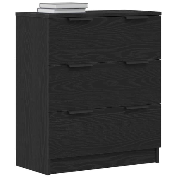 vidaXL Svart Eik Skap 60x30x70 cm Konstruert Tre