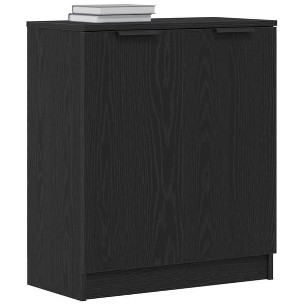 vidaXL Sideboard Sort Eg Konstrueret træ Standard Sideboard Møbler