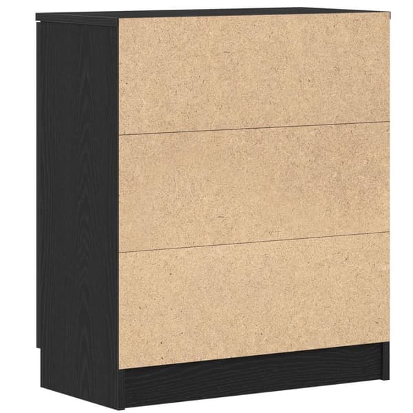 vidaXL Sideboard Sort Eg Konstrueret træ Standard Sideboard Møbler