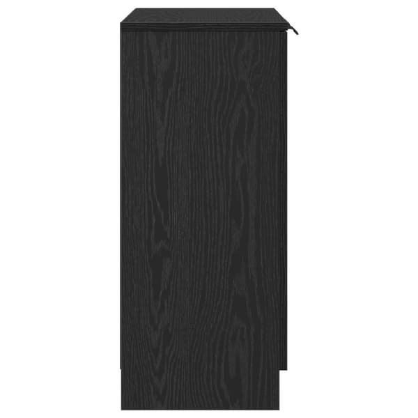 vidaXL Sideboard Sort Eg Konstrueret træ Standard Sideboard Møbler