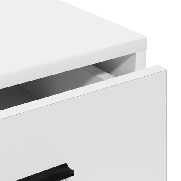 vidaXL Hvid Konstrueret træ Medium Buffet Rektangulær Moderne