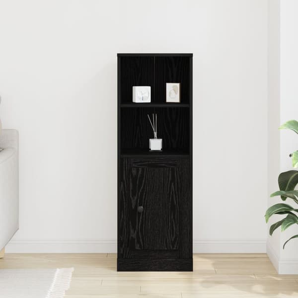 vidaXL Høyskap Svart Eik 36x35.5x103.5 cm Ingeniørtre