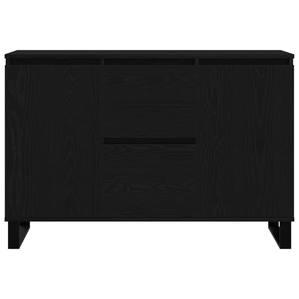 vidaXL Sideboard Svart Eik 104x35x70 cm Ingeniørtre