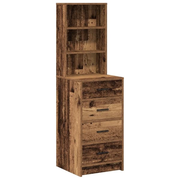 vidaXL korkeakaappi vanhasta puusta 40x41x135 cm teknisesti valmistettua puuta