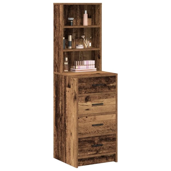 vidaXL korkeakaappi vanhasta puusta 40x41x135 cm teknisesti valmistettua puuta