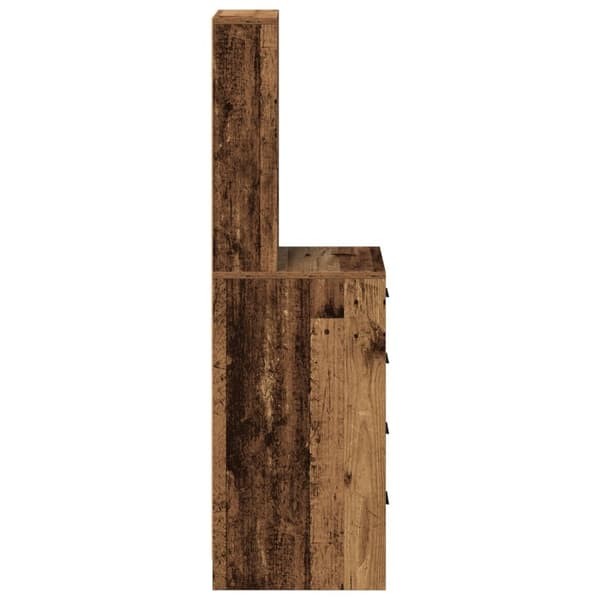 vidaXL korkeakaappi vanhasta puusta 40x41x135 cm teknisesti valmistettua puuta