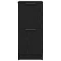 Miniatyrbilde 8 av 11: vidaXL Sideboards 2 stk i Svart Eik, 30x30x70 cm, Laget av Konstruert Tre