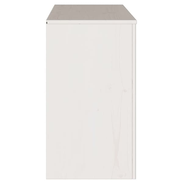 vidaXL Sideboard ""DRAMMEN"" Hvit 114x43x75,5 cm Solid Tre Furu