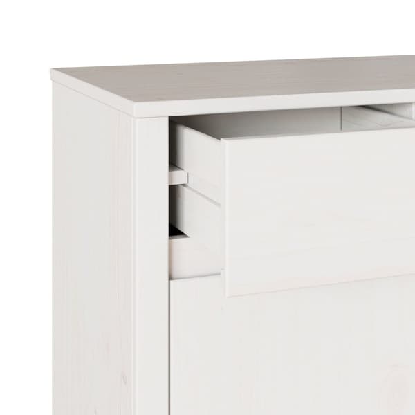 vidaXL Sideboard ""DRAMMEN"" Hvit 114x43x75,5 cm Solid Tre Furu