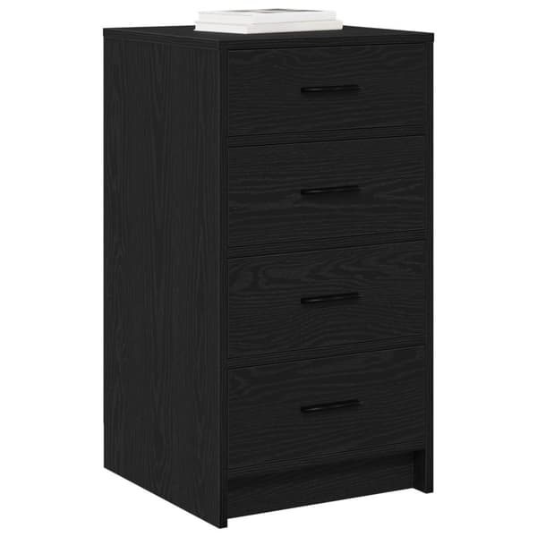 vidaXL skjenk svart eik 40x41x75 cm konstruert tre