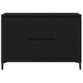 Miniatyrbild 8 av 11: vidaXL Sideboard Svart ek Massiv Ek, Pulverlackerat Stål Medium