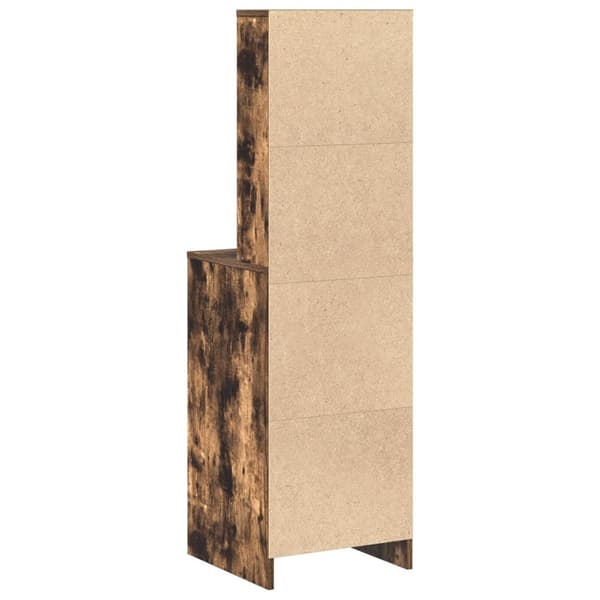 vidaXL Høyskap Røkt Eik 40x41x135 cm Konstruert Tre